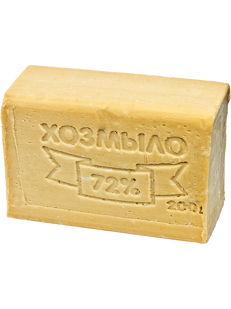 Мыло хозяйственное 200г 72% без упаковки СВЕТЛОЕ 1/60 в Москве, цена 25 ...